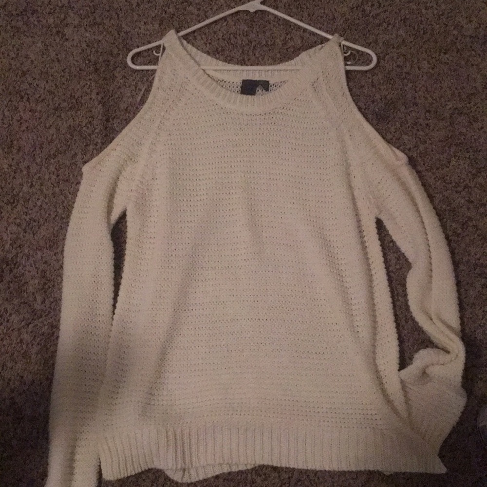 Off the shoulder cream top
